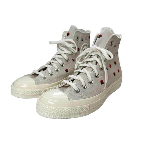 CONVERSE Chuck 70 Floral Embroidery High Top Sneaker size 9.5 - Picture 5 of 16